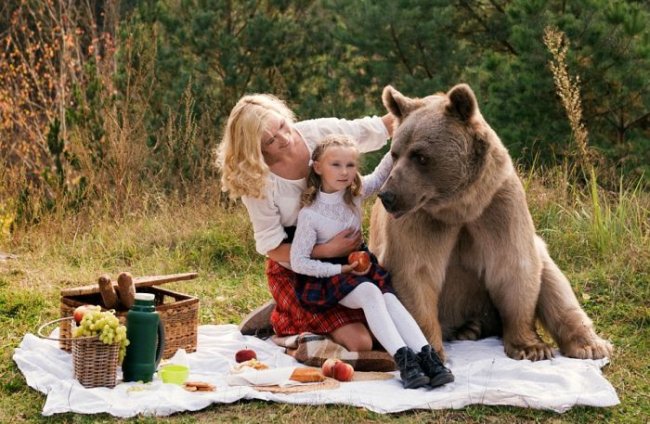 Фотосессия с медведем от Ольги Баранцевой