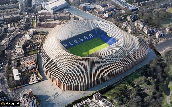 Дизайн нового стадиона для футбольного клуба Chelsea