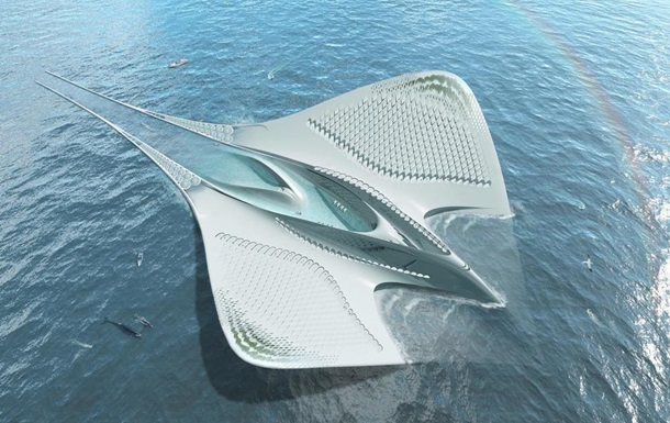 Во Франции спроектирован плавучий город в форме огромного морского дьявола