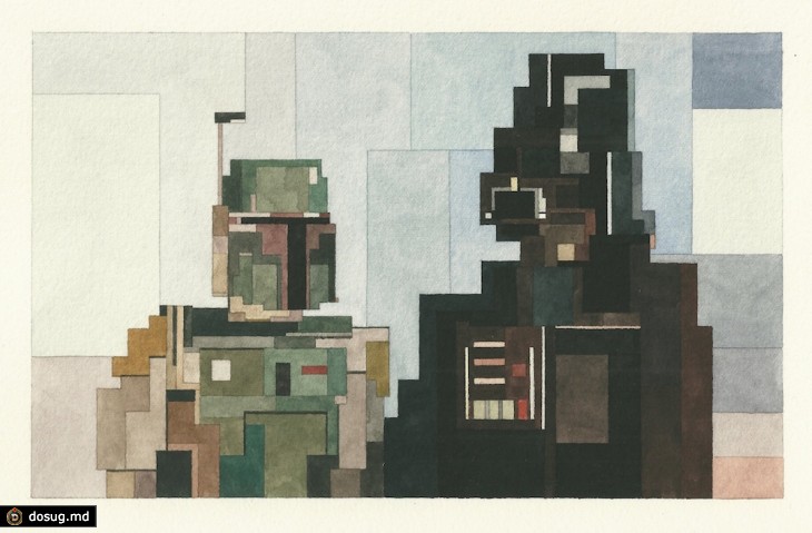 8-битные картины акварелью Adam Lister