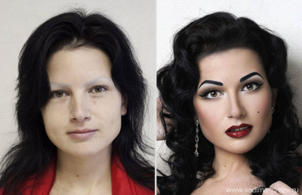 Невероятное преобразование женщин посредством макияжа
