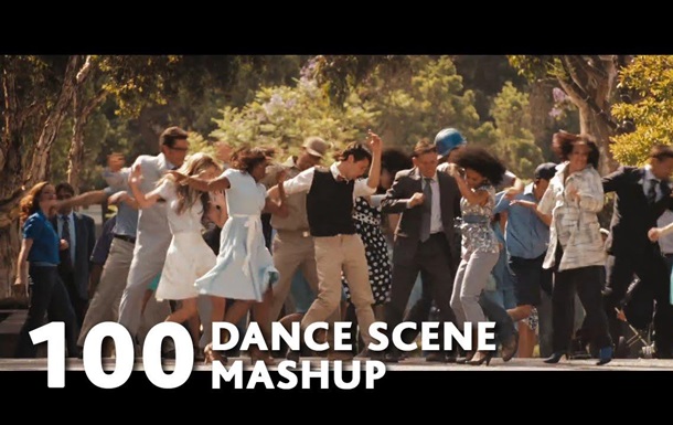 Видеохит: 100 лучших танцевальных сцен из фильмов показали за 5 минут