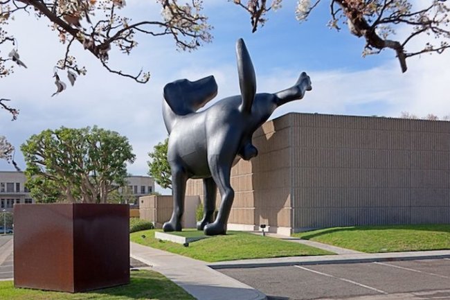 Гигантская скульптура лабрадора установлена в США