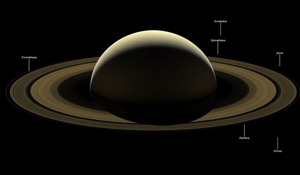 NASA показало "прощальный" снимок Сатурна от Cassini