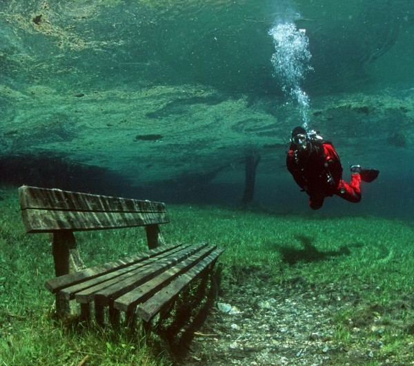 Подводный парк «Зеленое озеро» (Gruner See)