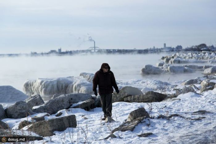 Озеро Мичиган в США замерзает
