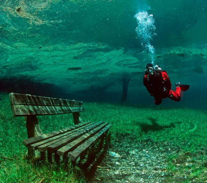 Самые интересные места на планете — Зеленое озеро (Gruner See)