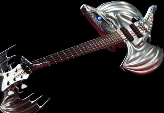 Креативные дизайнерские идеи гитар — гитара-дракон
