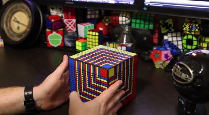 Рекордный кубик Рубика от Оскара ван Девентера