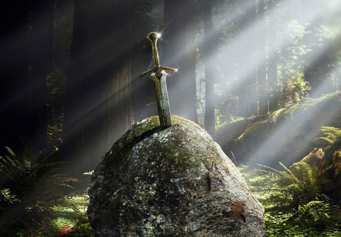 Легендарный меч короля Артура существует в реальности