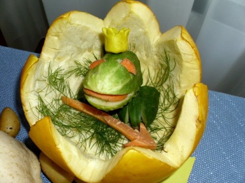 Забавные поделки из овощей и фруктов