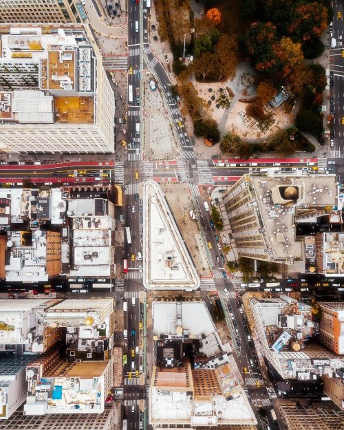 Аэроснимки Нью-Йорка, сделанные с помощью дрона