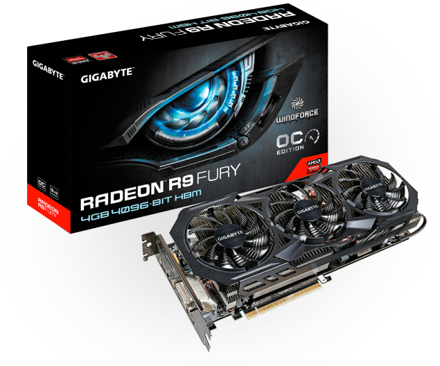 3D-карта Gigabyte Radeon R9 Fury получила охладитель WindForce X3