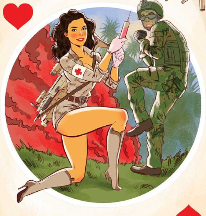 Ярославский художник нарисовал игральные карты в стиле пин-ап для американских солдат