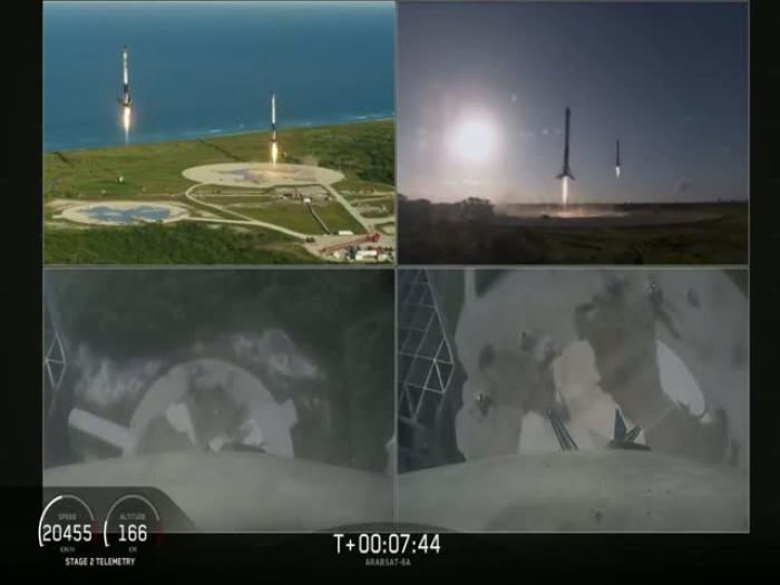 Первый коммерческий запуск ракеты Falcon Heavy от SpaceX