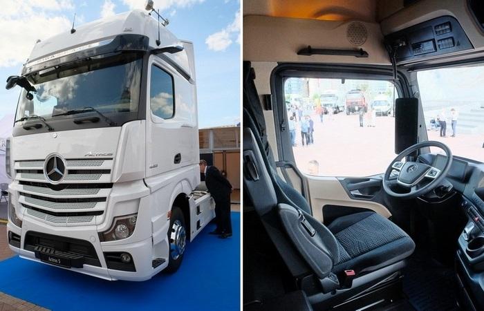 Немецкий грузовик без зеркал заднего вида и с кабиной размером с огромную комнату (9 фото + видео)