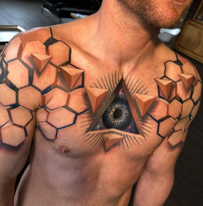 Потрясающие 3D-татуировки