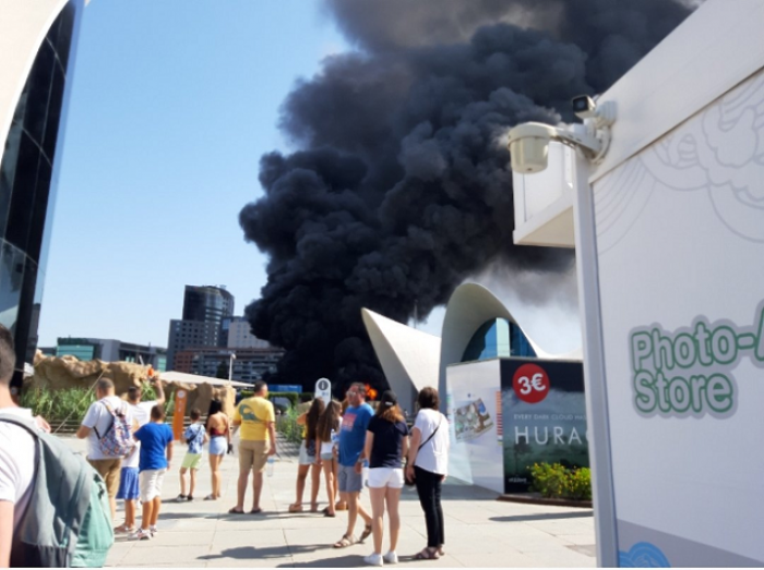 В Испании случился пожар в крупнейшем океанариуме Европы