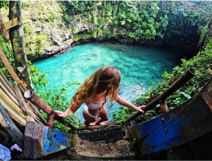 В Самоа есть бассейн, созданный самой природой