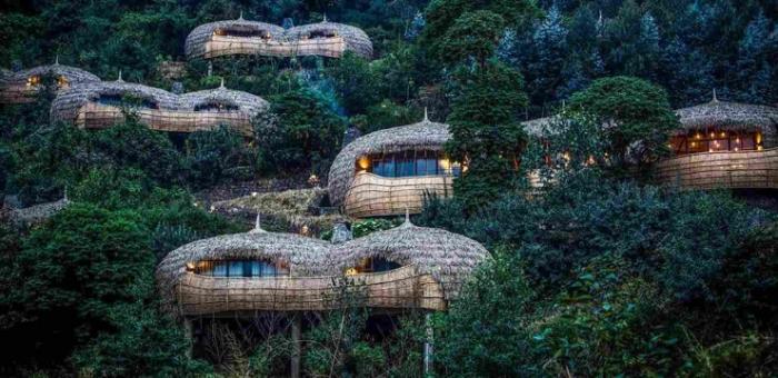 Отель Bisate Lodge на территории Национального парка Вулканов в Руанде ❘ фото
