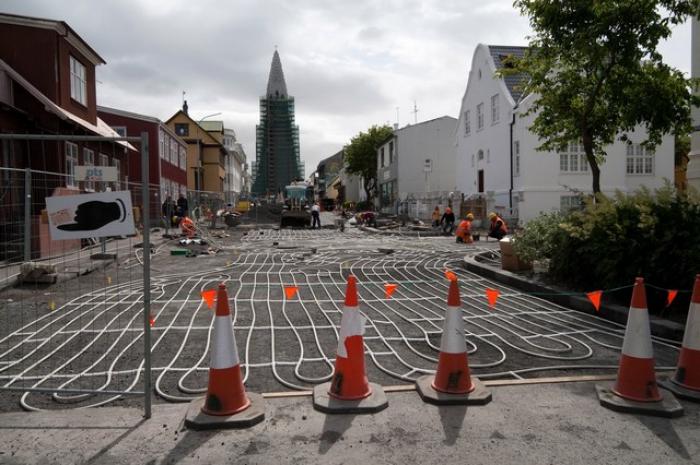 Как у них: в Исландии строят тротуары с подогревом