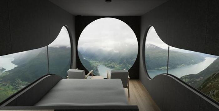 В Норвегии открыли отель-скворечник с видом на фьорды