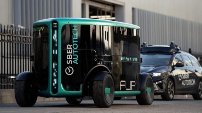 «Сбер» представил прототип беспилотного электромобиля без места водителя