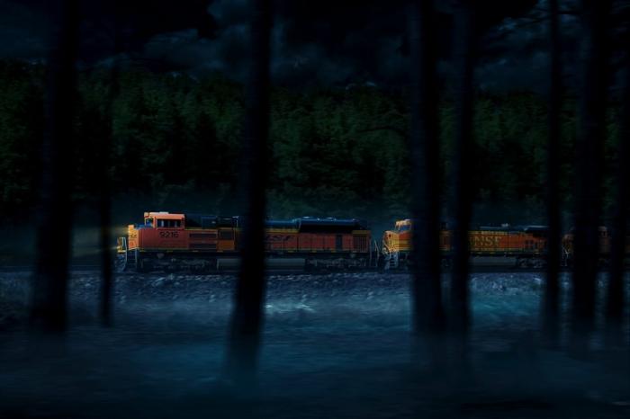 Поезда в движении на снимках Блэра Бантинга
