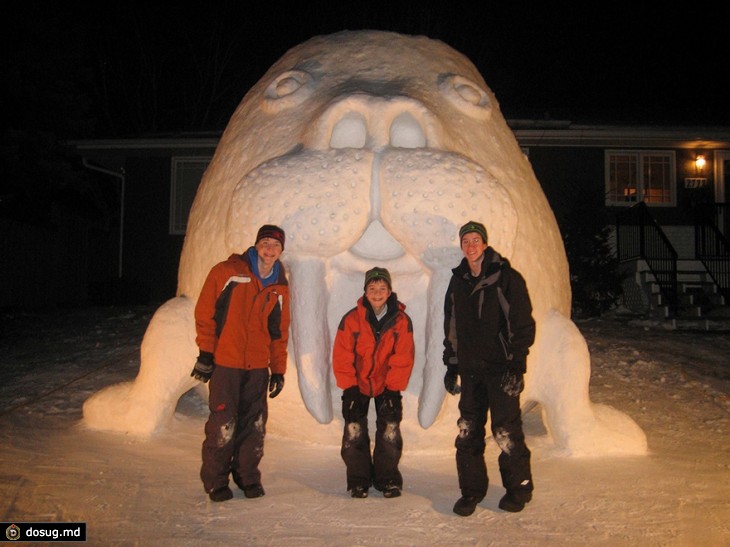 Снежные скульптуры братьев Бартц