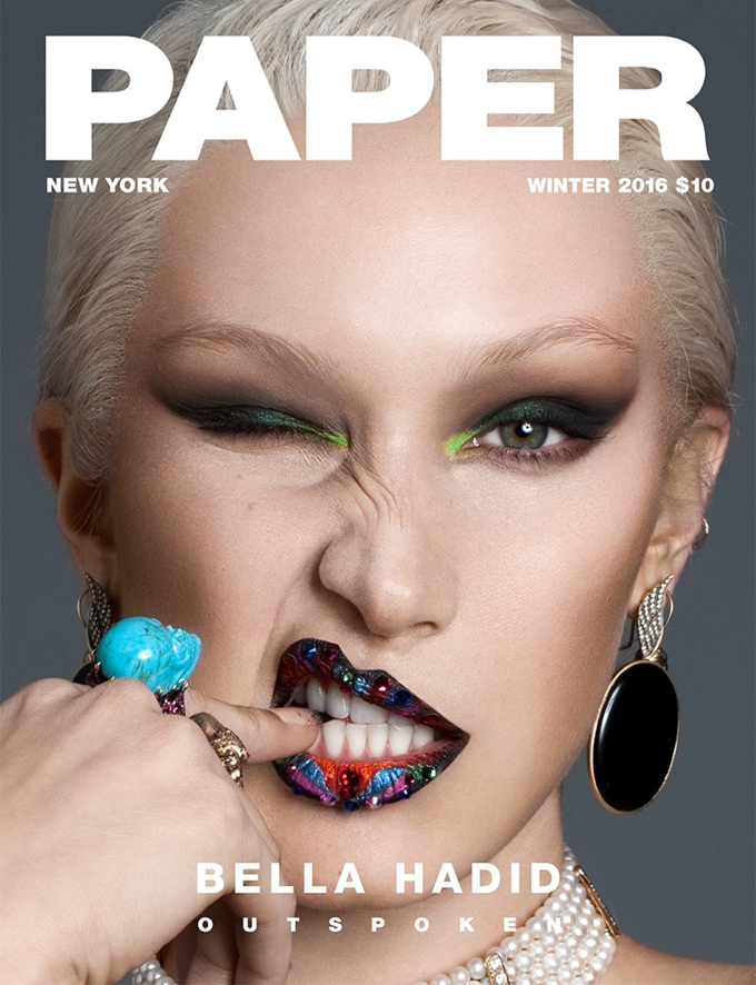 Белла Хадид в зимнем Paper Magazine