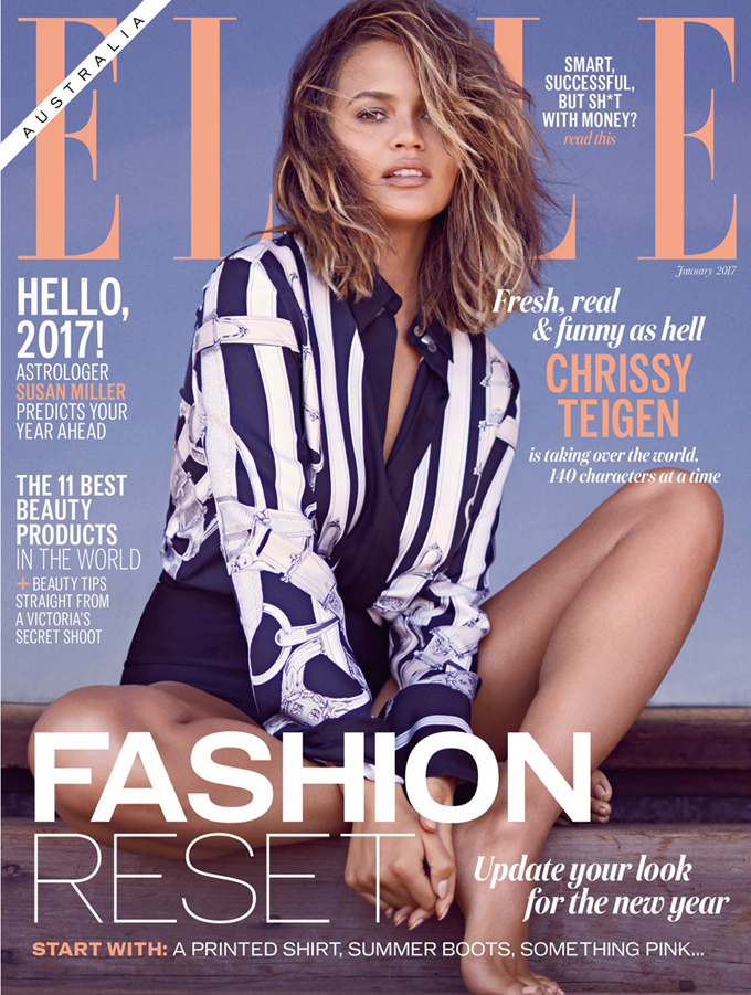 Крисси Тейген на обложке ELLE Australia