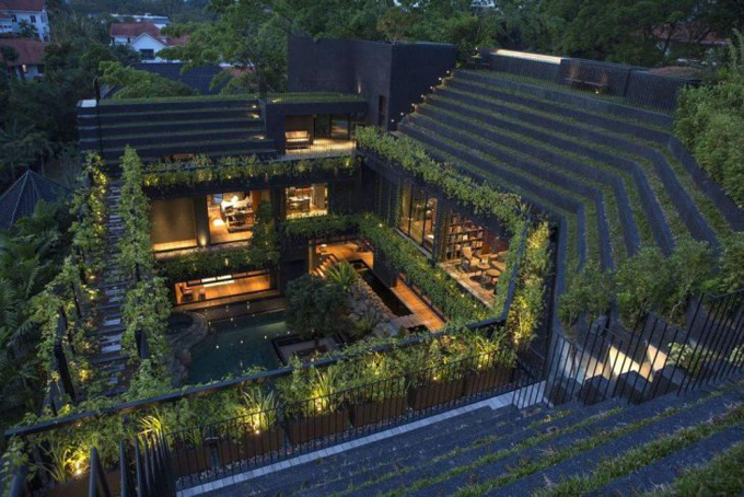 Зелёный дом от Chang Architects