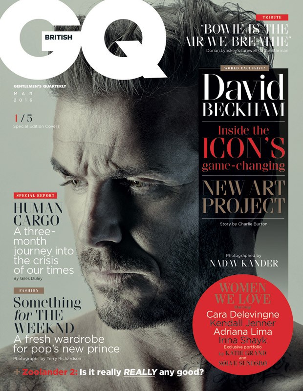 Дэвид Бэкхем на обложках GQ UK