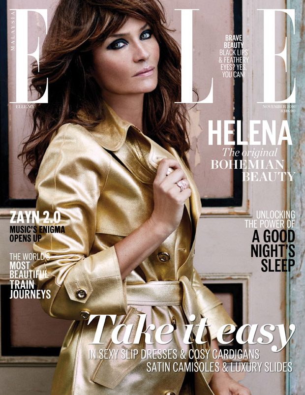 Хелена Кристенсен в Elle Malaysia