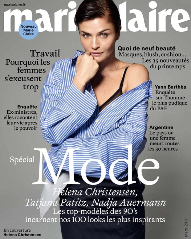 Хелена Кристенсен в Marie Claire France