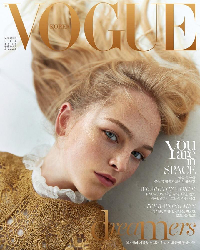 Джин Кэмпбелл на обложке Vogue Korea