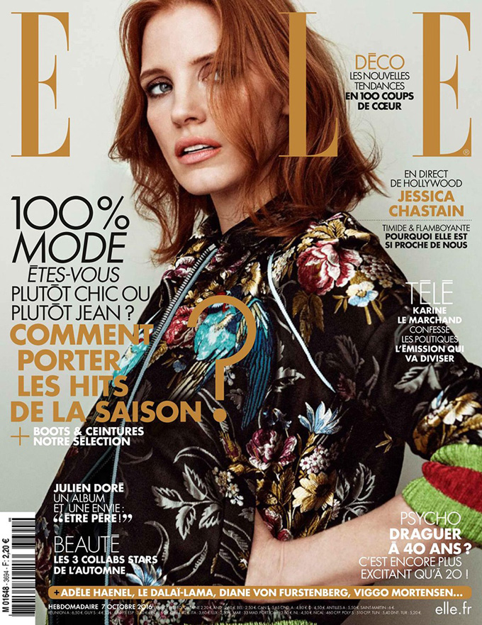 Джессика Честейн в ELLE France