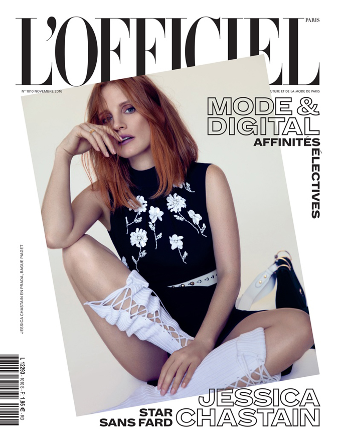 Джессика Честейн в кавер-стори L’Officiel Paris