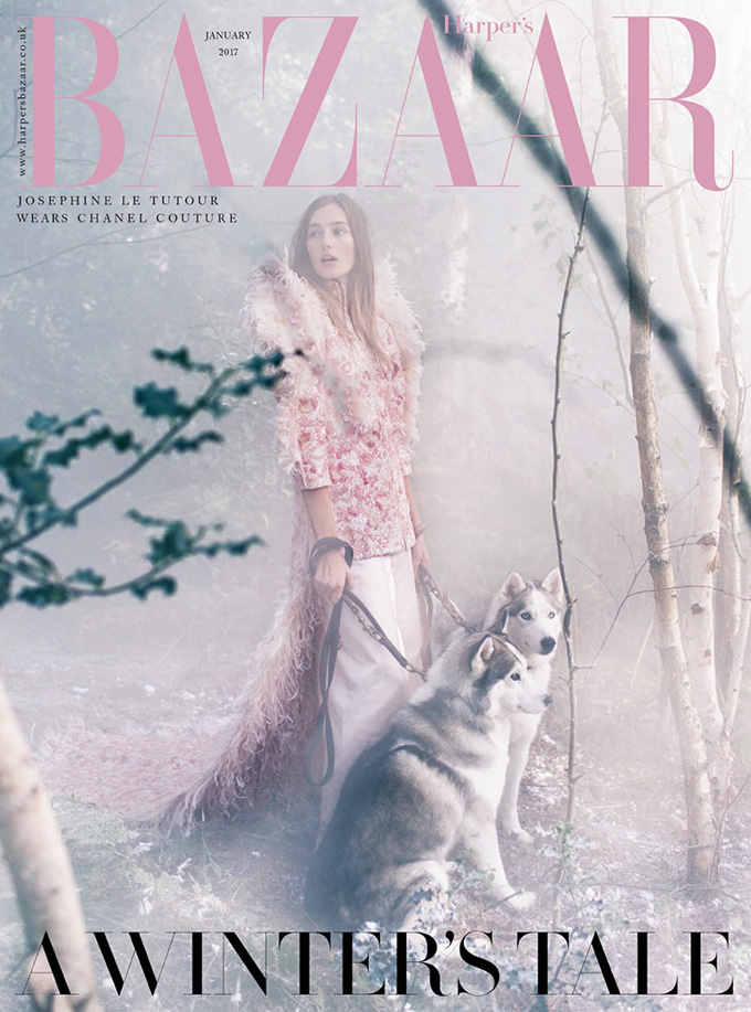 Жозефин Ле Тутур на обложке Harper’s Bazaar UK