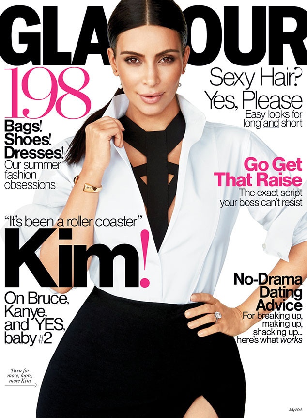 Ким Кардашьян в Glamour Magazine