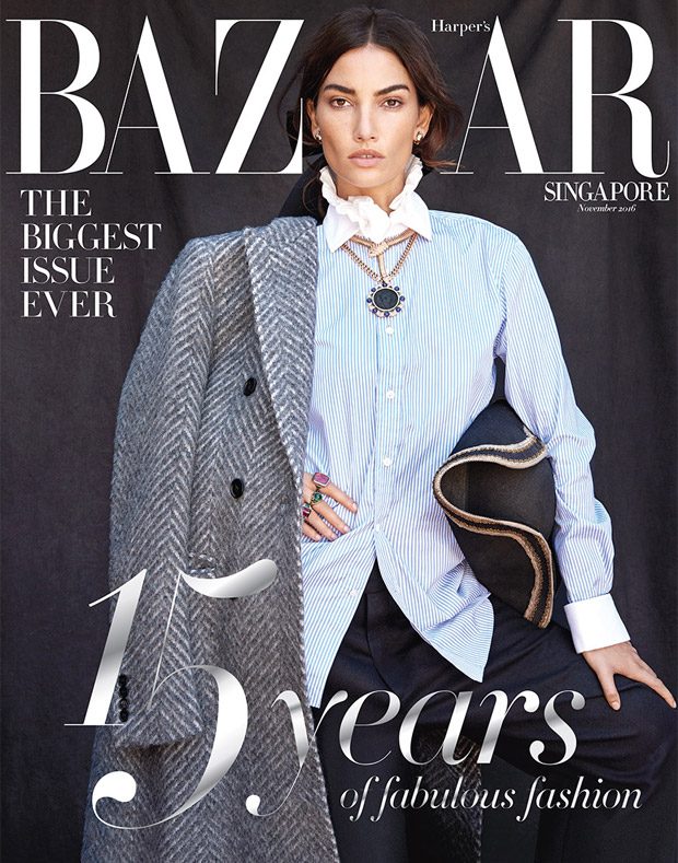 Лили Олдридж в Harper’s Bazaar Singapore