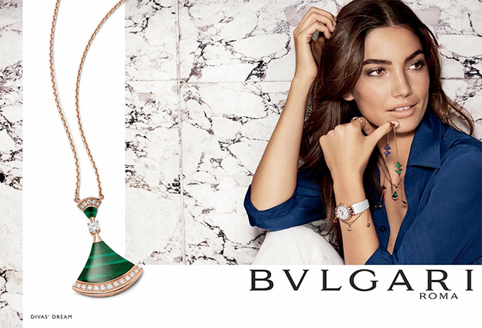 Лили Олдридж для рекламной кампании Bulgari