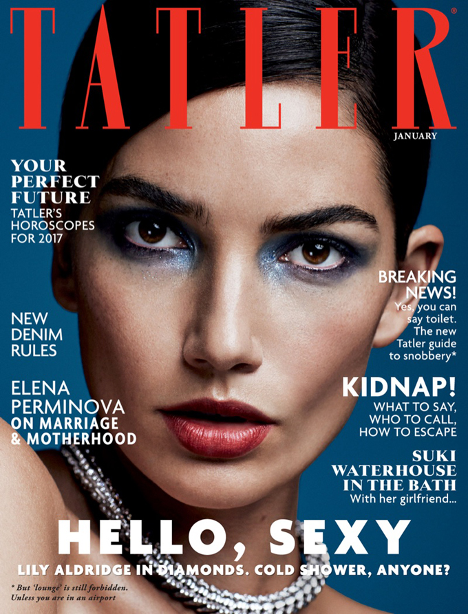 Лили Олдридж в Tatler UK