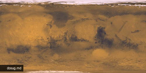 Карта рельефа Марса