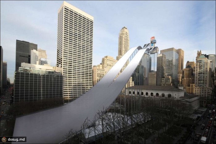 Визуализация олимпийских объектов Сочи 2014 на улицах Нью-Йорка