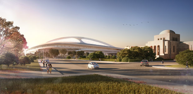 Стадион в Японии от Zaha Hadid Architects