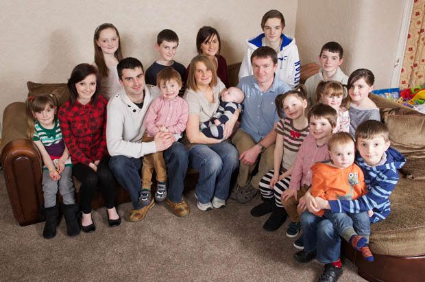Самая большая британская семья обзавелась двадцатым ребенком