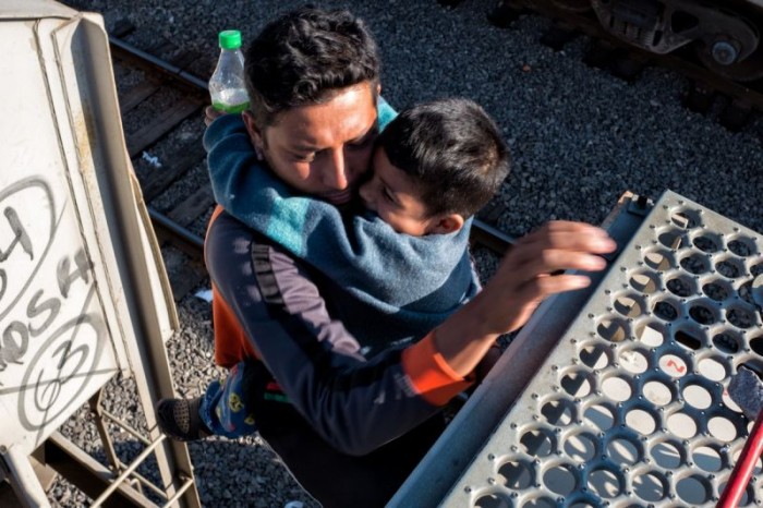 Грузовой поезд с мигрантами из Центральной Америки