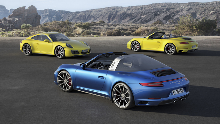 Бренд Porsche обновил модели 911 Carrera 4 и 911 Targa 4