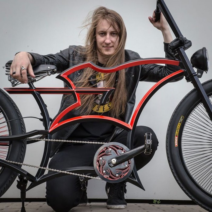 Польский мастер соорудил для Слэша крутой велосипед